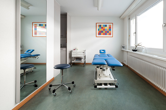Behandlungszimmer Physiotherapie Zürich